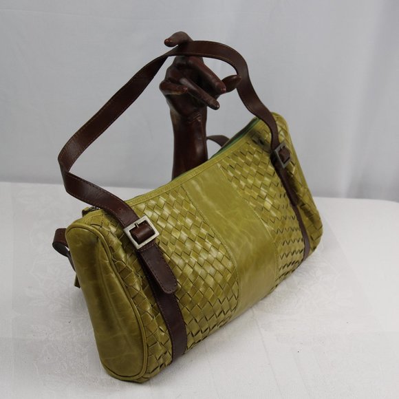 Latico Leather Distressed Chocolate Olive Shoulder - Picture 2 of 8